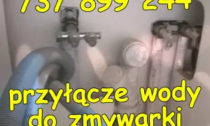 Przyłącza wody do zmywarki. Profesjonalne podłączenie zmywarki. Zadzwoń: 737 899 244.