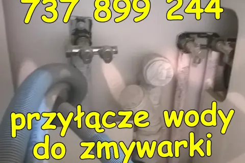 Przyłącza wody do zmywarki. Profesjonalne podłączenie zmywarki. Zadzwoń: 737 899 244.